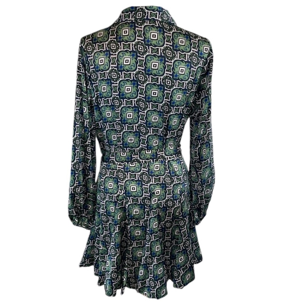 ANNA KAY Godet Shirtdress Green Size Large NWOT - Picture 8 of 17
